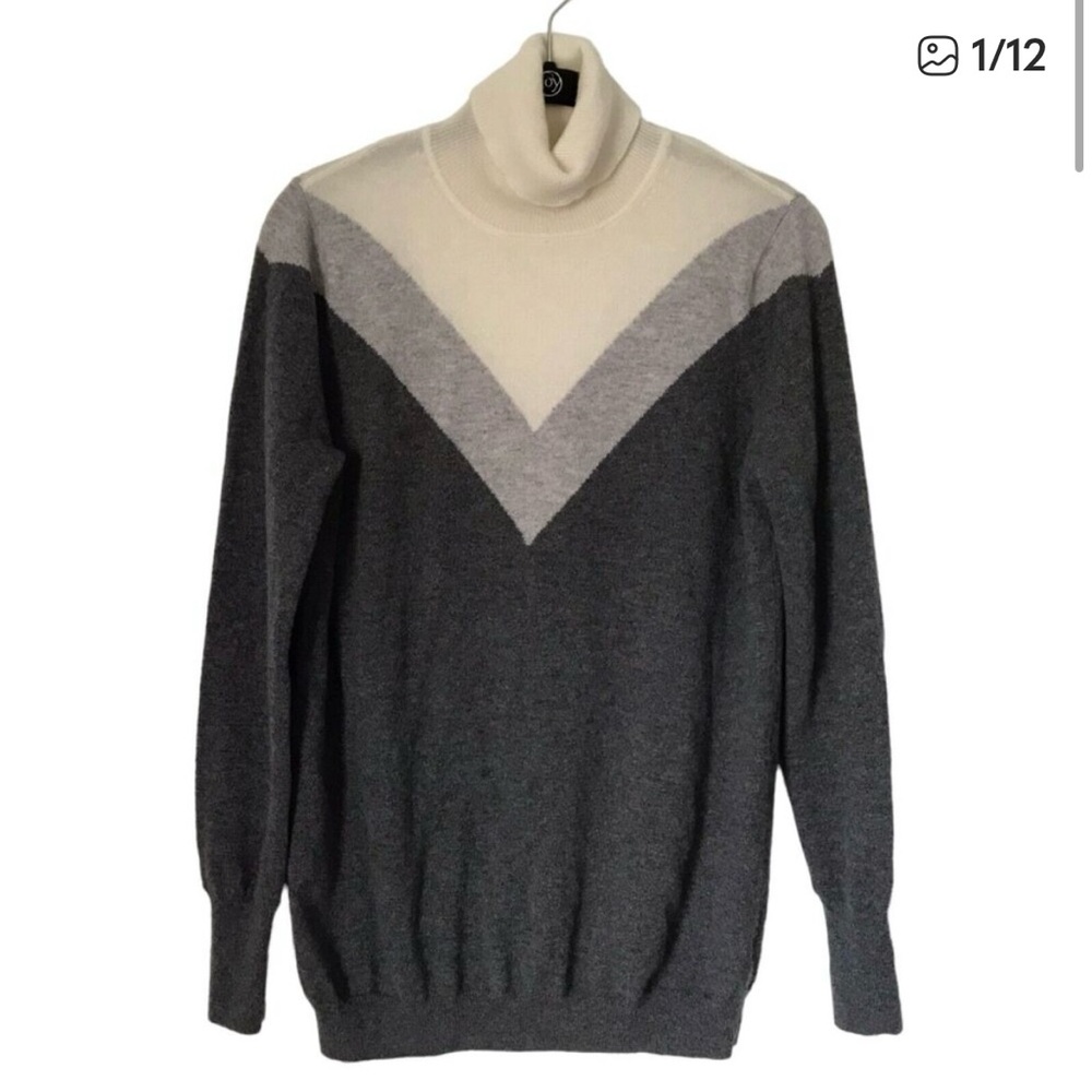 EUC VINTAGE- 💯 CASHMERE Turtleneck  Sweater “Pure Collection” Size 6